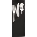 Mitre Essentials Ocassions servet zwart 51 x 51cm | HB561