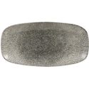 Churchill Raku Quartz Black Chefs Ovaal Bord 35.2 X 18.7 cm Pak van 6 - HC776