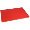 Hygiplas antibacteriële LDPE snijplank rood 450x300x10mm | HC859