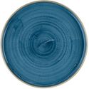 Churchill Super Vitrified Churchill Stonecast Java Blue Bord met Opstaande Rand 25.9 cm Pak van 6 - HR386