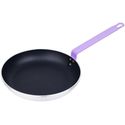 Hygiplas Aluminium Antiaanbak Teflon Platinum Plus Koekenpan met Paarse Handgreep 28cm - HT969