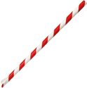 Fiesta Compostable Fiesta Composteerbare Papieren Lepelrietje Rood & Wit Gestreept 210x8mm (Pak van 250) - HU366