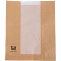 Fiesta Compostable HY777 Fiesta Composteerbare Broodzakken met Glassine Venster 266x215x88mm (Pack 1000)
