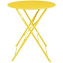 Bolero Perth Zachtgele Trottoirstijl Ronde Tafel 600 Mm - HZ369