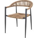 Bolero Eden PE Gevlochten Rattan Outdoor Armstoelen Naturel (4 Stuks) - HZ591