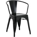 Bolero HZ806 Bistro Curve Armstoelen Zwart (4 stuks)