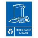 Jantex JB490 Slim Bin Label - Gemengd Papier & Karton