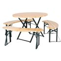 Bolero JK498 Duitse bierbank en ronde tafelset 1670x460mm