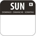 Voedseletiketten Zondag | Kleurcode Zwart | Vogue | L930