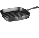 Vierkante Gietijzeren Pan | Geribbeld | 24X24cm | Vogue | M653