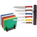 Speciale Aanbieding Hygiplas Snijplanken En Messen Set, Hygiplas S122