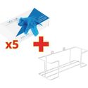 S619-M BULKVOORDEEL x500 Vinyl handschoenen gepoederd + GRATIS houder