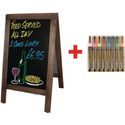 SPECIALE AANBIEDING Olympia stoepbord klein met gratis set Securit pennen | SA228