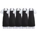 Whites Chefs Clothing SA816 Whites Schort Polykatoen Zwart (5 stuks)