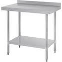 Werktafel | Achteropstand | Rvs | 90cm | Vogue | T380