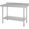 Werktafel | Achteropstand | Rvs | 120cm | Vogue | T381