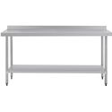 Werktafel | Achteropstand | Rvs | 180cm | Vogue | T383