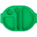 Kristallon dienbladen met vakken 37,5 x 27,8cm groen | U040