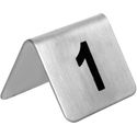 Olympia RVS tafelnummers 1-10 | U046