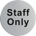 Staff Only RVS deurbord | U060