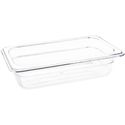 Polycarbonaat Bak | Transparant | Gn1/4 | 6.5cm Hoog | Vogue | U236