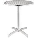 Bolero ronde tafel met kantelbaar RVS blad 60cm | U423