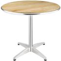Bolero ronde tafel met essenhouten blad 80cm | U429