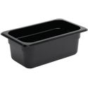 Polycarbonaat Bak | Zwart | Gn1/4 | 10cm Hoog | Vogue | U467