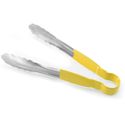 Serveertang 300mm handgreep geel pvc - RVS - Hendi 171790