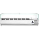 Opzet Koelvitrine | 7x GN 1/4 | hard glazen kap | Arktic 232910