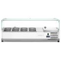 Opzet Koelvitrine | 4x GN 1/3 | hard glazen kap | Arktic 232965