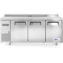 Koelwerkbank - 3 deuren Kitchen Line 60cm diep - Arktic 233382