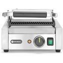 Hendi Contactgrill enkel boven onder geribd 230V 1800W | 263501