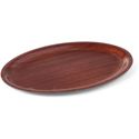 Hendi Dienblad Mahonie - Ovaal 290x210 mm antslip Woodform - 507933