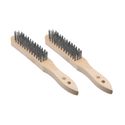 Hendi Staalborstel hout met 4 rijen draad | 525517