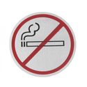 Hendi Deurschild rvs Niet Roken zwart/rood 75 mm | 663790