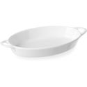 Hendi Tapasschaal ovaal met grepen 165x105x30 mm wit porselein |784006