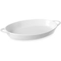 Hendi Tapasschaal ovaal met grepen 270x180x40 mm wit porselein |784020