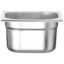 Hendi Gastronormbak 1/6 | 100 mm hoog | RVS Budget Line | 800638