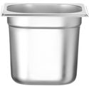 Hendi Gastronormbak 1/6 | 150 mm hoog | RVS Budget Line | 800645