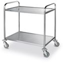 Hendi Serveerwagen 2 bladen chroomstaal 910x590x950 mm |810002