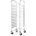 HENDI 813287 Afruimwagen 15x 600x400mm, , Kitchen Line, Zilver, 470x620x(H)1735mm