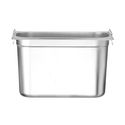 Hendi Gastronormbak 1/3 | 200 mm hoog | RVS Budget Line met handgrepen | 817452