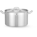 Kookpan Middel - met Deksel - HENDI - Profi Line - 10L - Diameter 28 cm - Hoogte 17 cm - 831502