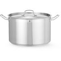 Kookpan Middel - met Deksel - HENDI - Profi Line - 23,5 Liter - Diameter 36 cm - Hoogte 23 cm - 831700