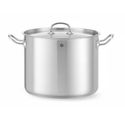 Kookpan Hoog - met Deksel - HENDI - Kitchen Line - 13,5 Liter - Diameter 28 cm - Hoogte 22 cm - 837405