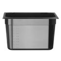 Hendi Gastronormbak 1/2 | 200 mm hoog | polycarbonaat zwart | 862407