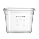 Hendi Voorraaddoos GN 1/4 200 mm IML polypropyleen | 880357