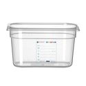 Hendi Voorraaddoos GN 1/4 150 mm IML polypropyleen | 880364