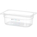 Hendi Voorraaddoos GN 1/4 100 mm IML polypropyleen | 880371